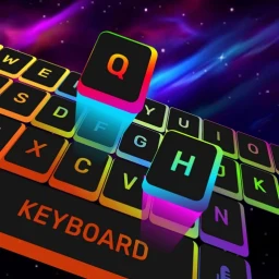 ネオンLEDキーボード：絵文字フォント のアイコン